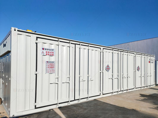 ইউভি প্রতিরোধী বাইরের গ্যাস সিলিন্ডার স্টোরেজ কনটেইনার ডাবল-স্তর নিরোধক এবং কাস্টমাইজযোগ্য ক্ষমতা সহ