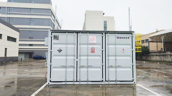 ডাবল লেয়ার ইনসুলেশন এবং তাপমাত্রা নিয়ন্ত্রণ সহ কাস্টম সাইজ এক্সপ্লোশন-প্রুফ গ্যাস সিলিন্ডার স্টোরেজ কন্টেইনার